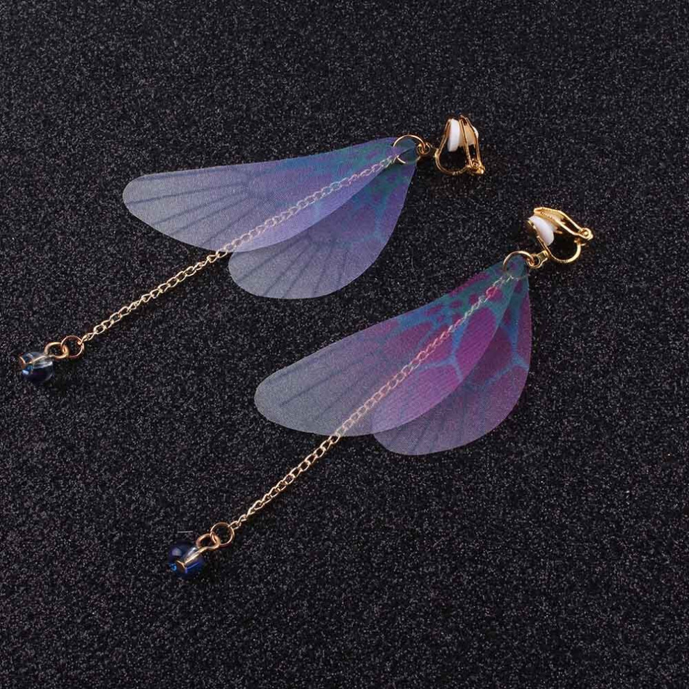 (TM) Clip on Earrings Butterfly Earrings Drop Without Piercing for Women Party Wedding Earrings-image-OPC-PBRDCP7-NEW