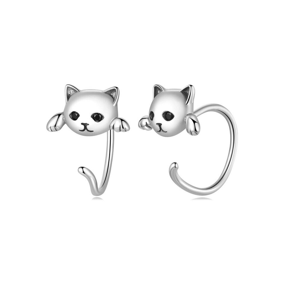 925 Sterling Silver Minimalist Tail Stud Earrings for Women Animal Jewelry Orecchini SCE965-image-OPC-PBRDDVJ-NEW