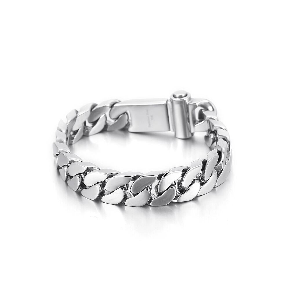 13mm Curbs Cuban Chain 316L Stainless Steel Men's Bracelet Jewelry Punk Link