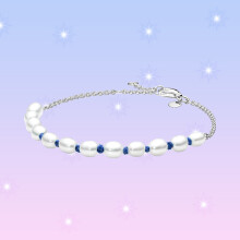 925 Sterling Silver Freshwater Cultured Pearl Bracelet Cord Chain Bracelets For Womens Jewelry