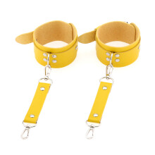 PU Leather Wrist Handcuffs Ankle Shackles Adjustable Restraint Sex Cuff Belt Exotic Accessories