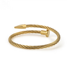 Stainless Steel Nail Bracelet For Women Luxuty Charms Bangle For Mens Hiphop Rock Jewelry Gift Of Party