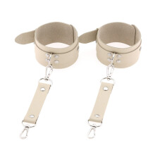 Sexy PU Leather Wrist Ankle Shackles Adjustable Restraint Cuff Bracelet For Women Bondage and Adult Sex Games Exotic Accessories