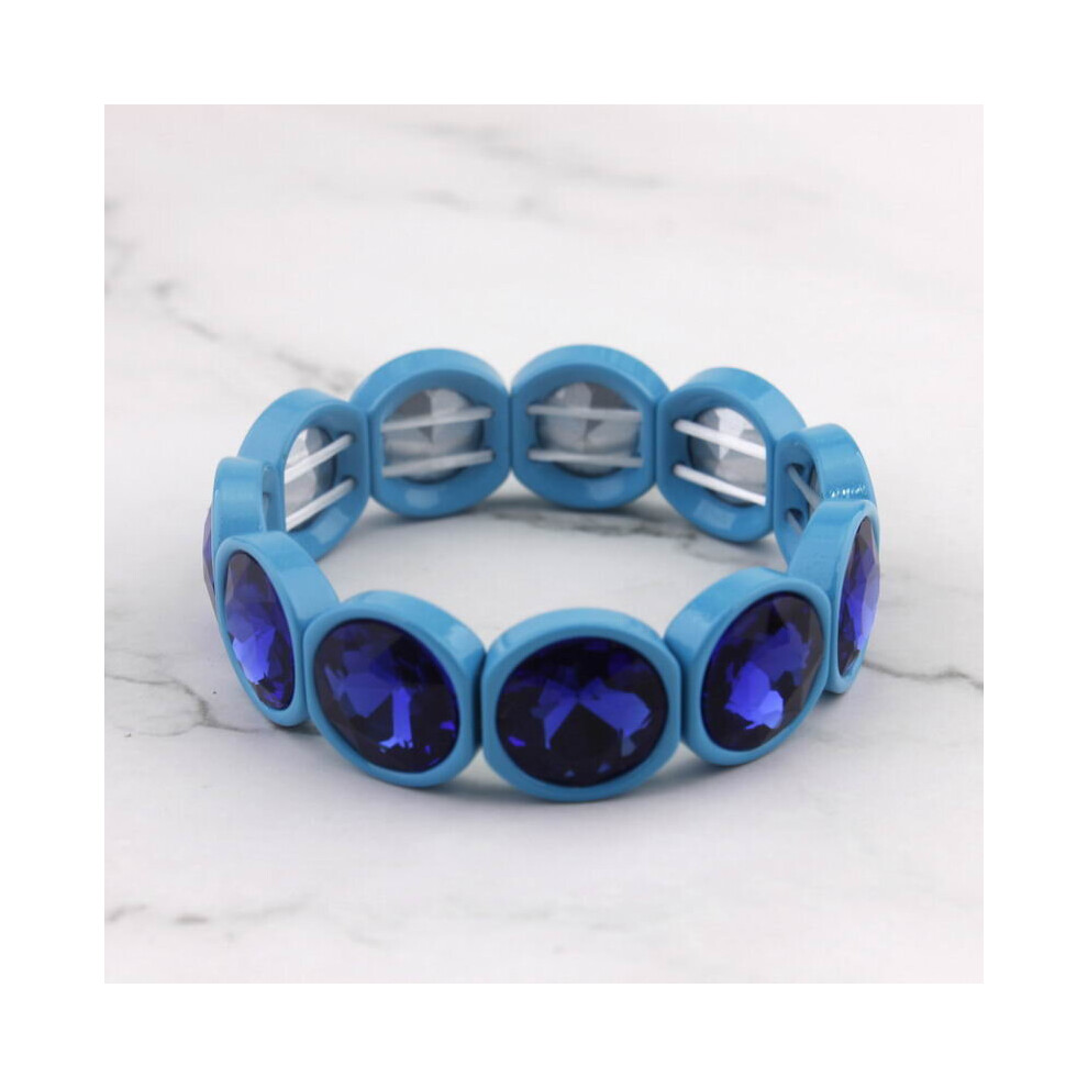 Rainbow Faceted Glitter Crystal Beads Adjustable Bracelet for Woman Colorful Printed Frame Pull Rope Bracelet-image-OPC-PBRDJ6X-NEW