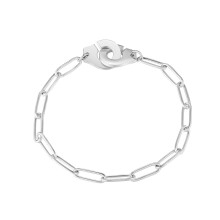 (Hot Stamping, 22cm) High Stainless Steel Bracelet Handcuffs Bracelet For Women Men Bracelet Menottes Bijoux Corde DIY Bracelet
