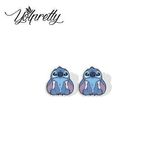 Cartoon Lovely Stitch Baby Animals Epoxy Handcraft Ακρυλικό Stud Σκουλαρίκια 2