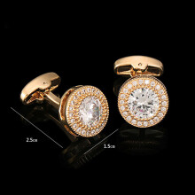 Diamond Cufflinks Shining Gemstone Cufflinks For Men Suit Shirts Business Souvenir Cuff Links Wedding Men Jewelry