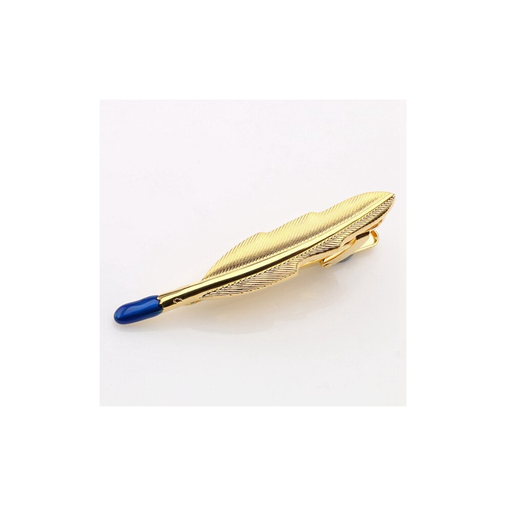 & Silver Plated Feather Tie Bar for Mens Suit Clasp Clip Clamp Lepton High Man Business Wedding Tie Clips-image-OPC-PBRDMT5-NEW
