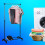 (Black) AAMEN Clothes Rail with Wheels & Adjustable Rack Clothes 4