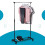 (Black) AAMEN Clothes Rail with Wheels & Adjustable Rack Clothes 5