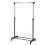 (Black) AAMEN Clothes Rail with Wheels & Adjustable Rack Clothes 1