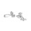 Men's Cuff Links Copper Material Silver Teddy Bear Cufflinks & Retail 3