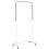 (White) AAMEN Clothes Rail with Wheels & Adjustable Rack Clothes 1
