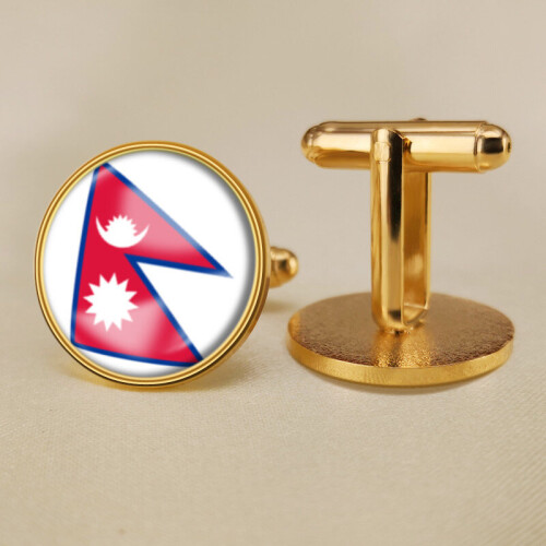Coat of Arms of Nepal Nepalese Map Flag National Emblem Cufflinks on OnBuy