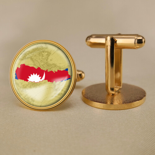Coat of Arms of Nepal Nepalese Map Flag National Emblem Cufflinks on OnBuy