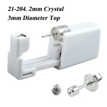 1Piece 316l Surgical Steel Disposable Sterilized Ear Piercing Units Gun Tools With CZ Crystal Earring Stud Body Piercing Jewelry