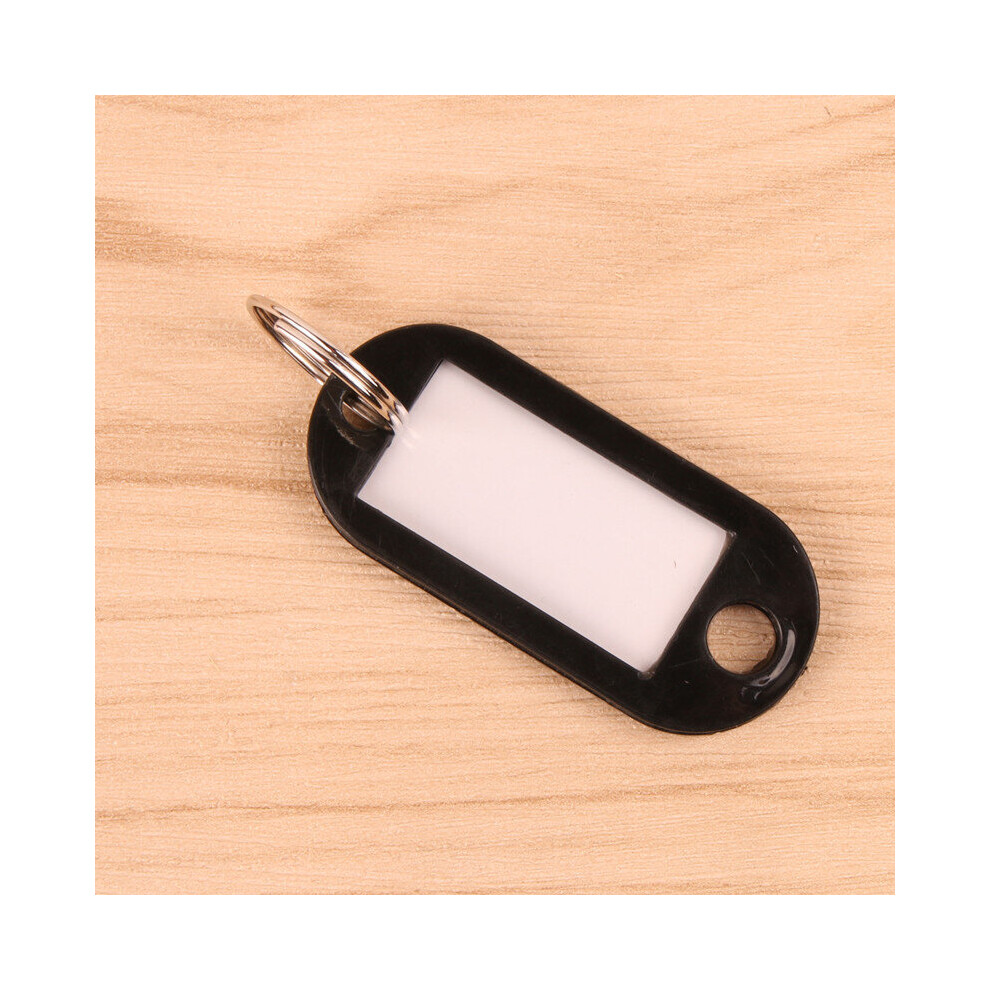 10Pcs Plastic Keychain Key Tags Id Label Name Tags With Split Ring For Baggage Key Chains Key Rings 885485377768