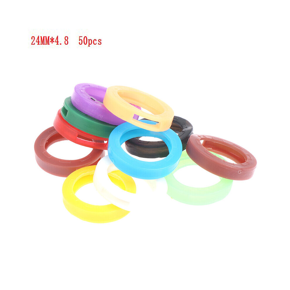 1/10/24/32/50Pcs Elastic Case Keyring Rubber Soft Keys Locks Cap Topper Head/Caps/Tags/Id Markers Mixed Toppers Random 885485378901