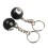 2x billiard ball key chain key ring happy No. 8 2