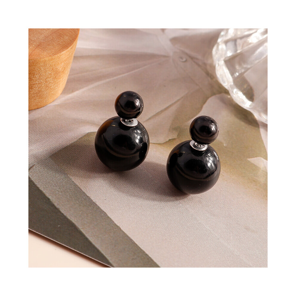 Colorful Pearl Stud Earrings for Women Jewelry Double Sides Big Beads Ball Earring Ear Studs Birthday-image-OPC-PBRDW8M-NEW