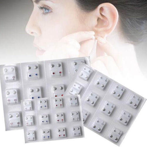 24Pcs Steel Surgical Piercing Ear Stud Earrings for Piercing Gun Tool 1