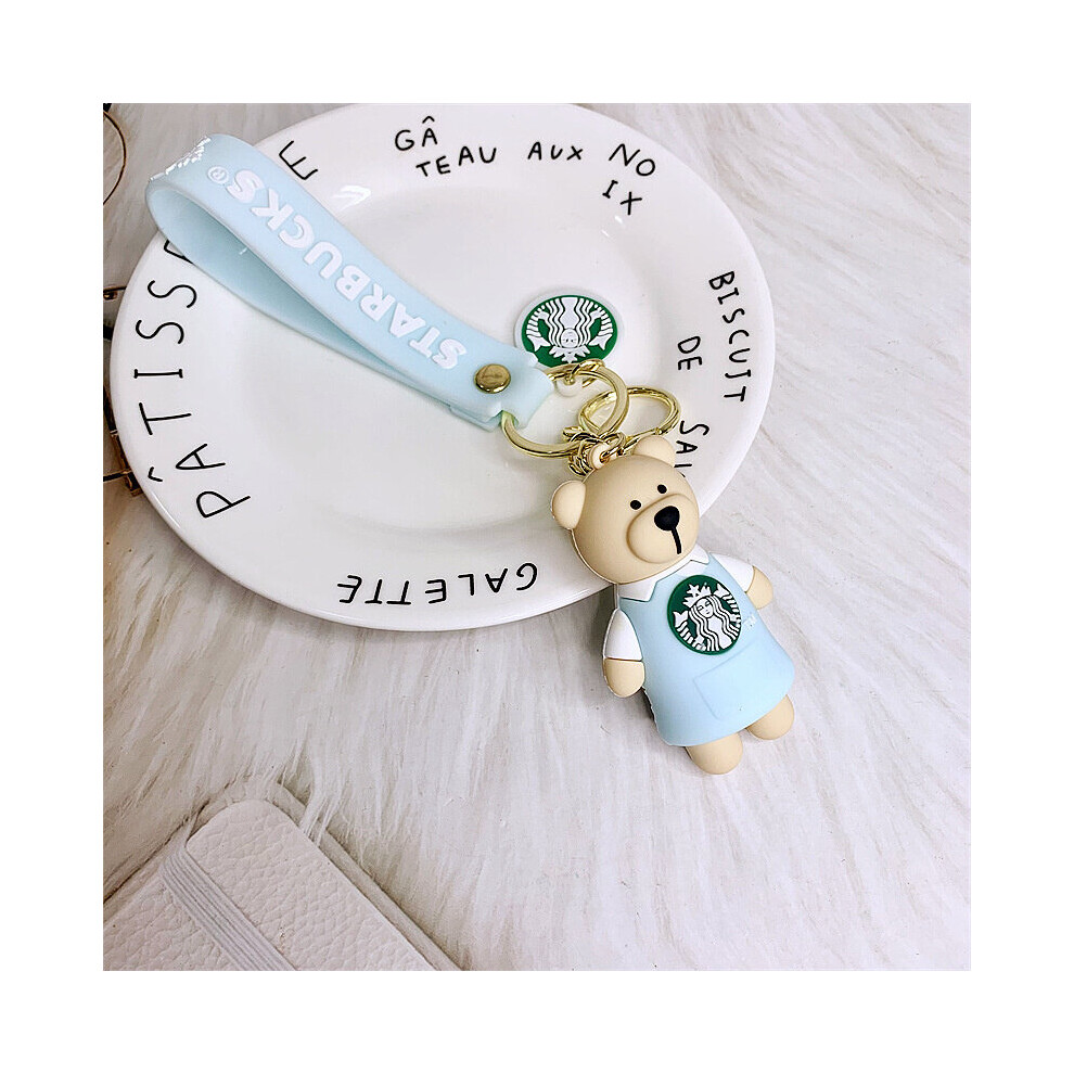 Bear Three-Dimensional Cartoon Keychain Doll Key Silicone Doll Pendant Car Key Ring Mobile Phone Bag Pendant Jewelry 885485405614