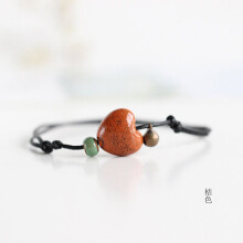 Creative heart ceramic anklets small jewelry national wind parts #1322