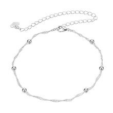 Christmas for Tiny Ball Foot Feet Ankle Chain Anklet Bracelet Women Girl Charm Rose Alloy Summer Jewelry
