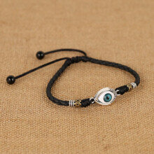 Evil eye leather anklet for men red string anklet for boys student punk HIP-HOP jewelry