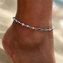 Bohemian Rainbow Women's Anklet Girls Leg Chains Ankle Bracelet Summer Accessories for Teens Gift Foot Jewelry