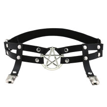 Leg Strap Garter Belt Pentagram Thigh Harness Women Girls Goth Cosplay Accessories Harajuku Egirl Jewelry