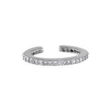 925 Sterling Silver Colorful EarCuff Clip Earrings Without Piercing Ear Cuff Female C Jewelry Crystal CZ Statement