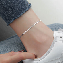 Silver Snake Chain Pendant Anklet Party For Women Girls Beach Jewelry Prevent Allergy sl237