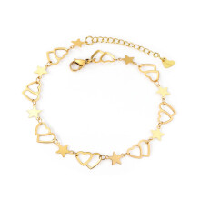 Stainless Steel Heart Shape Anklet For Women/Girl Adjustable Anklets Jewelry Accessories bijoux femme