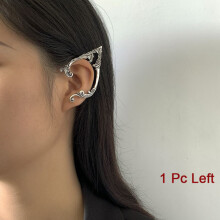 Punk Fairy Ear Cuff Earring Dark Elf Gothic Wing Clip No Piercing Earrings Angel Demon Heart Earcuff Snake Earrings