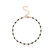 Delicate Silver Small Crystal Bead Ankle Chain Women Girls Anklet Bracelet on The Leg Ankle Strap