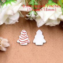 Set of 10 18mm product CN Christmas Tree Cakes Acrylic Findings