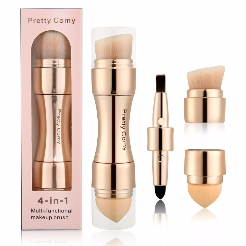 Bghone 4 In 1 Makeup Brushes Foundation Eyebrow Concealer Eyeliner Blush Powder