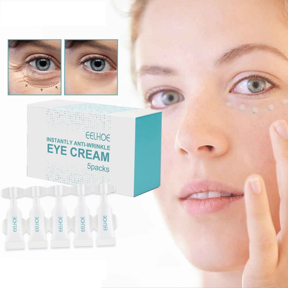 Bghone 5 Packs Instantly Anti Wrinkles Eye Reduce Bags Fine Lines Tightens Skin Cream