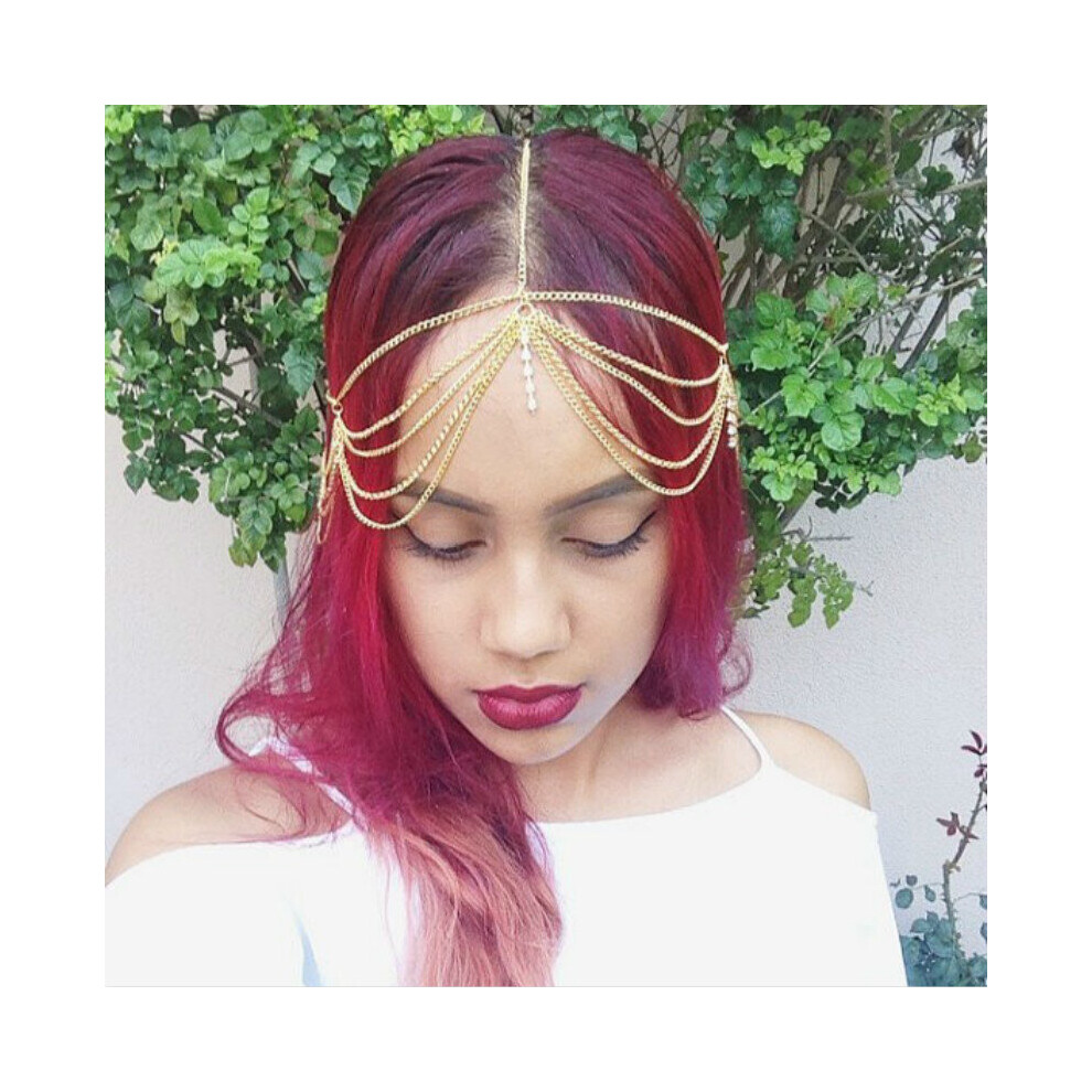 Chain headpiece jewelry deals