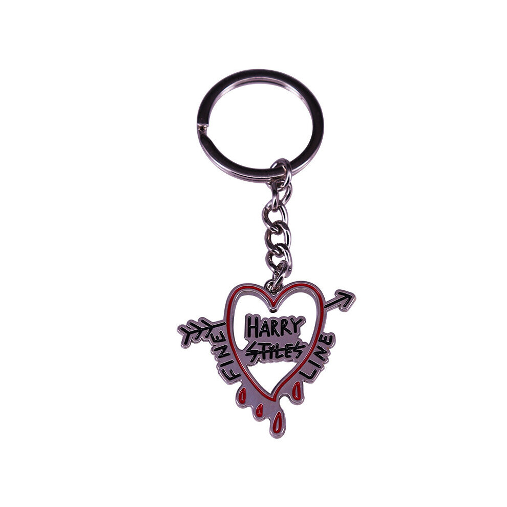 Harry-Styles 90S Classic Music Figur Emaille SchlüSselanhäNger MäNner Frauen Schmuck Auto SchlüSselanhäNger-image