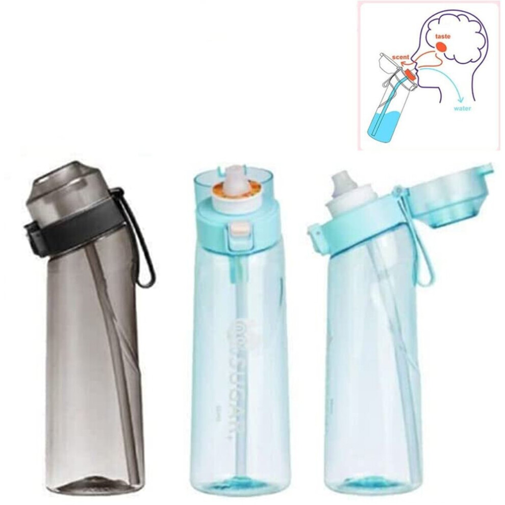 (Black) Air Up Water Bottle taste pod 650ml Fruit Flavored