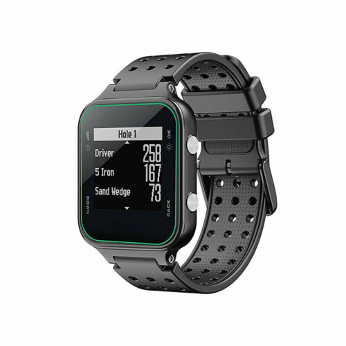 (Black) For Garmin Approach S20 Watch Silicone Watch Strap 2