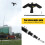 Flying Hawk Kite Realistic Garden Bird Repeller Scarer with 4m Telescopic Pole 4