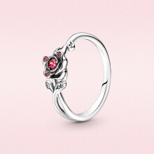 Ring Rose shine Rings women jewelry Beauty and the beast Ring Couples European and American Rings wedding
