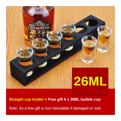 (Israeli Shot Glass Holder Straight Thick Bottom, Israeli shot glass holder S-shaped flat bottom) Estimated Shipping