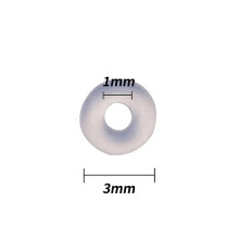 (White) Silicone Piercing Healing Discs Flexible Anti Hyperplasia For The Back Of The Earrings Soft Anti Invagination