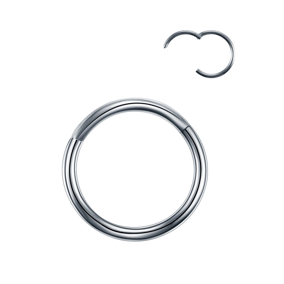 (Light Purple) 1Pc G23 Titanium Hinged Segment Nose Ring Open Small Septum Piercing Nose Earrings Women Men Ear Nose Piercing Body Jewelry-image-OPC-PBRFYB2-NEW