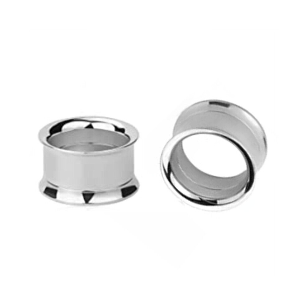 (Gray) 1Pair Stainless Steel Ear Tunnel Plug 2-30mm Double Flared Ear Stretchers Plugs And Tunnels Flesh Reamer Ear Gauge Plug Expander-image-OPC-PBRFYKW-NEW