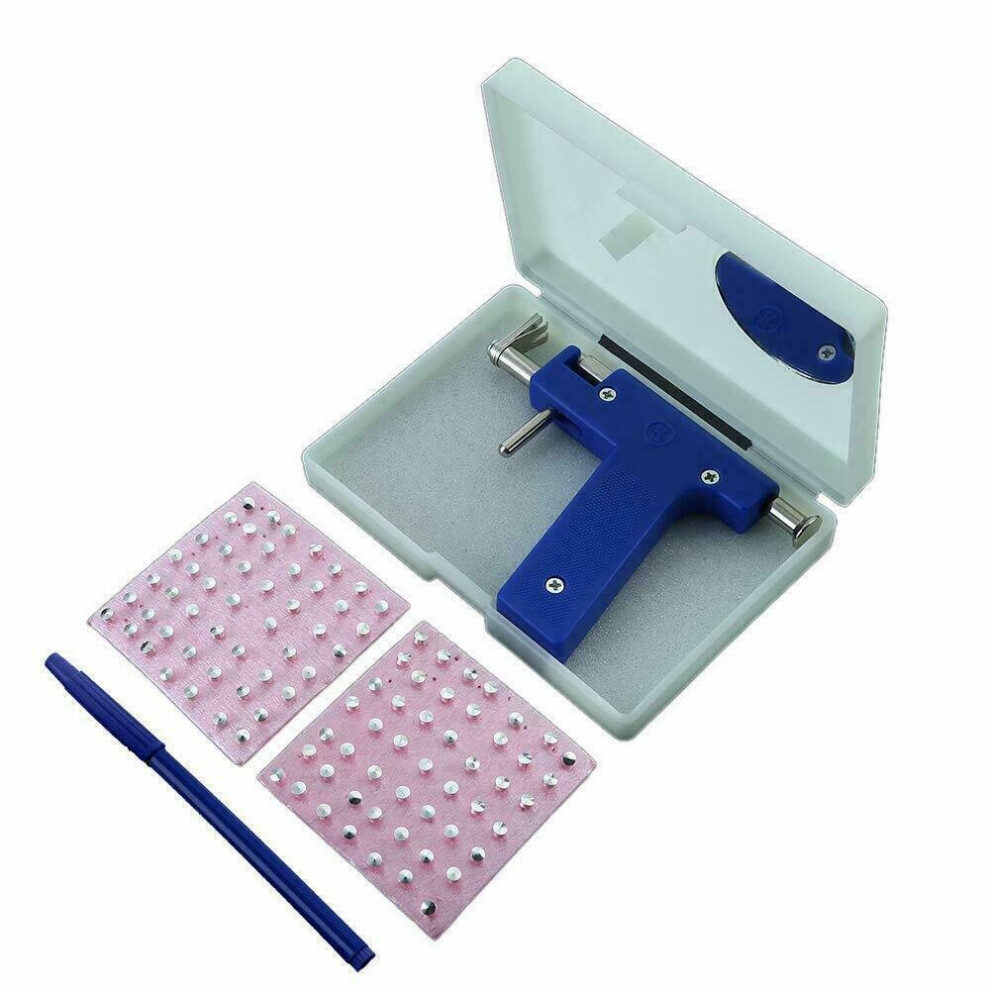 Reusable Body Piercing Gun Kit with Ear 98 Stud Tools Ear Nose Navel Belly Nose Lip Piercing Tool Disposable Sterile Gun Jewelry